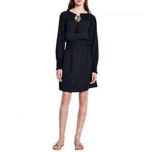 NWT, Light House by Lands' End Black Smocked Dress